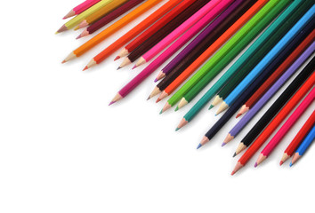 Fototapeta premium Colored pencils for kid background