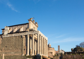 View of details of Ancient Rome