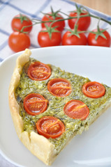 Tomaten Spinat Quiche