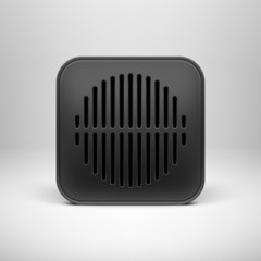 Technology App Icon Blank Template