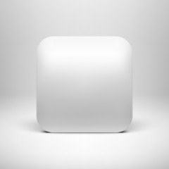 Technology White Blank App Icon Template