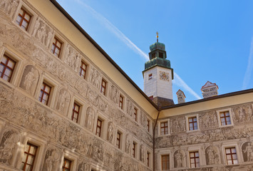 Fototapeta na wymiar Pałac Ambras - Innsbruck Austria