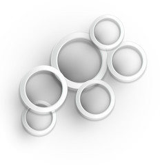 Vector abstract round modern elements for design