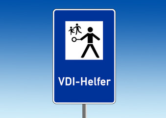 Cloud Compiting, VDI, virtual Desktop, Straßenschild, Helfer
