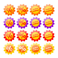 Frühling Button, Endlich Frühling, Prozentzeichen