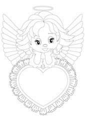 little angel Coloring page