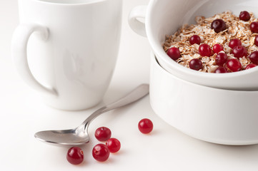 Flakes with cranberries