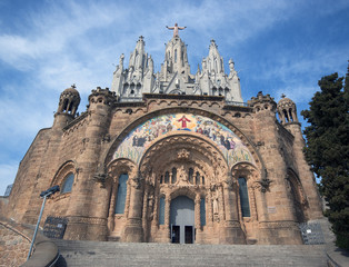 Fototapeta na wymiar Kościół Tibidabo.Catalonia.Spain