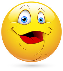 Fototapeta premium Smiley Vector Illustration - Fat Face