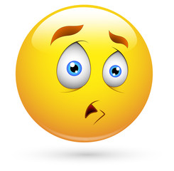 Smiley Vector Illustration -  Puzzled Face