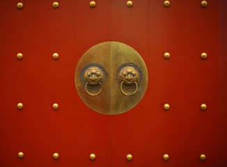 Chinese red door