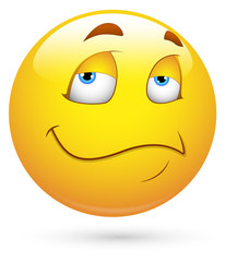 Smiley Vector Illustration - Thinking Face