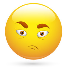 Smiley Vector Illustration - Desperate Face