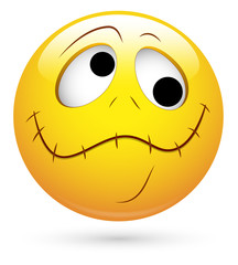 Smiley Vector Illustration - Lip Locked