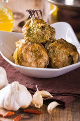 Stuffed artichokes.