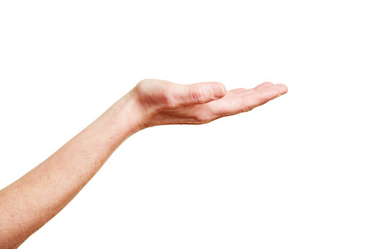 Hand mit offener Handfl&auml;che