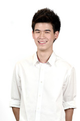 Fototapeta premium Portrait of a happy Asian teenage