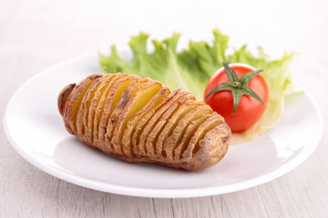 sliced baked potato