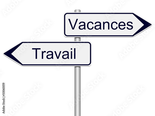  Panneaux  directions vacances  travail  fichier vectoriel 