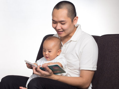 Dad Reading book