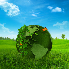 Green Earth. Abstract environmental backgrounds
