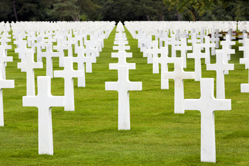 Amerikanischer Soldatenfriedhof in Colleville Sur Mer Frankreich