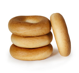 bagels isolated on white background