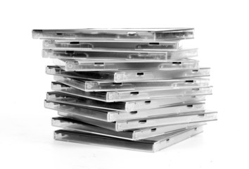 stack of disk isolated on white background