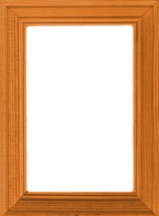 old wooden colorful photo frame