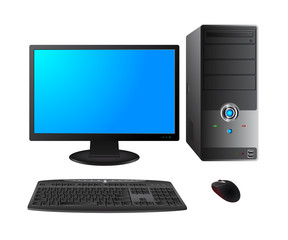 Computer case with monitor,keyboard and mouse - 50065058