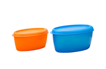 Two size of plastic box for food storage