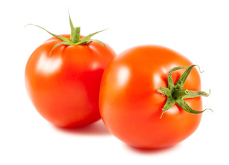 Two ripe tomato