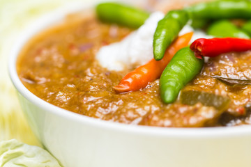 Thai style crabs stew
