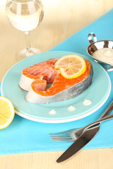 Piece of red fish