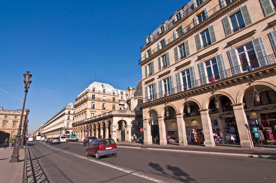 Rue de Rivoli à Paris - France