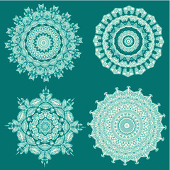 Set beautiful arabesques