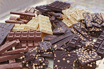 assorted chocolate bars