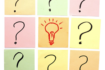 Many questions with one lightbulb