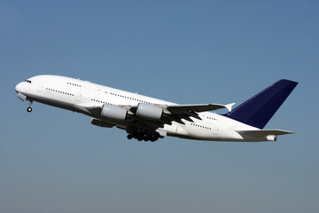 New super jumbo - Airbus A380 - obrazy, fototapety, plakaty