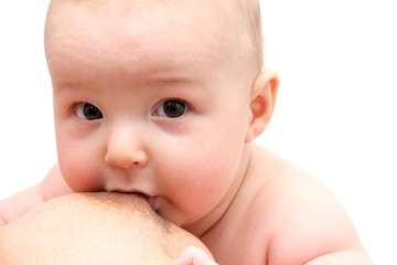 Baby breastfeeding