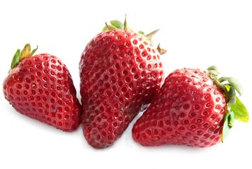 red strawberries
