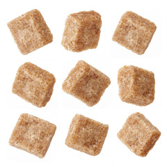 various brown sugar cubes