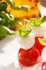 Tomato and mozzarella