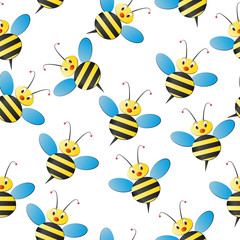 bee seamless pattern