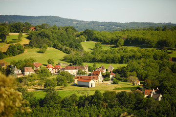 Fototapeta na wymiar france green field panorama