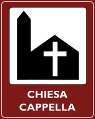 CARTELLO TURISTICO LUOGO DI CULTO