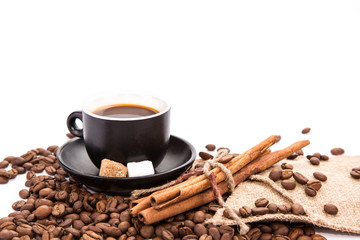 Cup of coffee. Coffee break concept.