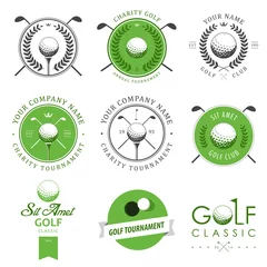 Foto auf Acrylglas Set of golf club labels and emblems © ivanbaranov
