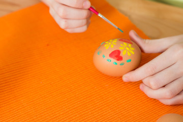 Painting Easter eggs