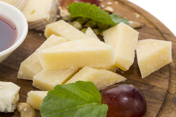 cheese plate in a restaurant
